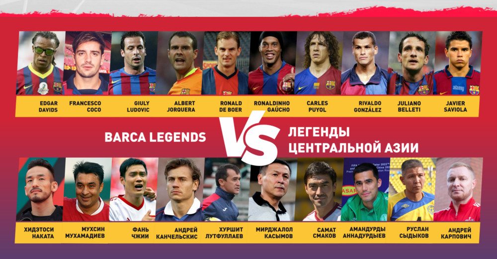 Футбол: Садыр Жапаров "Барселона" легендаларына каршы беттеште ойнойт